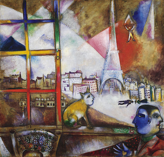 Марк Шагал «Париж из окна»